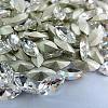 Glass Pointed Back Rhinestone Cabochons RGLA-A011-17x32mm-M-2