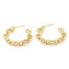 Brass Round Stud Earrings with Cubic Zirconia EJEW-Q770-08G-1