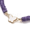 Polymer Clay Heishi Beads Stretch Bracelets BJEW-JB05498-4