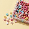 50G 2 Colors Opaque Mixed Color Acrylic Beads SACR-FS0001-10-2