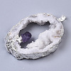 Natural Druzy Agate Big Pendants G-R458-05A-2