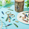 30Pcs 10 Styles Rack Plating Alloy Pendants FIND-TA0009-68-8