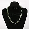 Natural Green Aventurine Chip Beaded Necklaces for Women FS-WG9F5E2-01-1