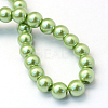 Baking Paint Pearlized Glass Pearl Round Bead Strands HY-Q003-6mm-26-4