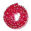 Baking Electroplate Glass Beads Strands DGLA-A039-J6MM-B21-2