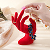 Resin Mannequin Hand Jewelry Display Holder Stands RDIS-WH0009-015B-3