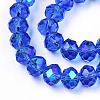 Electroplate Glass Beads Strands X1-EGLA-A034-T8mm-L26-2