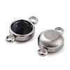 Glass Connector Charms GLAA-G018-P13-2