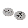 Non-Tarnish 201 Stainless Steel Hollow Flat Round Links FIND-R149-03W-P-2
