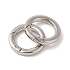 Nickel Plated Alloy Spring Gate Rings FIND-Q104-01C-P-2