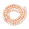 Ombre Effect Dyed Glass Beads Strands GLAA-T025-4mm-09A-2