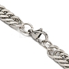 Non-Tarnish 201 Stainless Steel Curb Chain Necklaces NJEW-Q336-06A-P-6