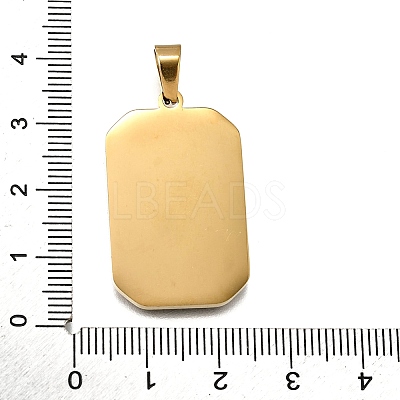 Tarot 304 Stainless Steel Enamel Pendants STAS-M119-09M-G-1