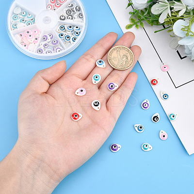 72Pcs 6 Colors Natural Freshwater Shell Charms SHEL-FH0001-15-1