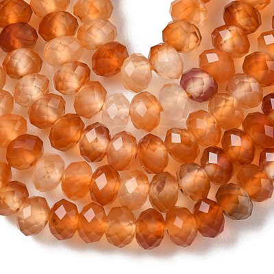 Natural Banded Agate Beads Strands G-D344-A34-03-1