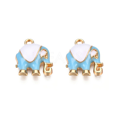 Alloy Enamel Pendants ENAM-S119-012B-1
