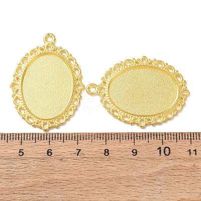 Tibetan Style Oval Alloy Pendant Cabochon Settings LS-TIBEP-Q054-44G-NR-1