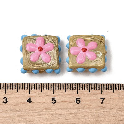 Handmade Lampwork Enamel Beads LAMP-S079-08F-1
