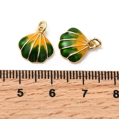 Brass Enamel Charms KK-H002-35G-04-RS-1