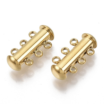 304 Stainless Steel Slide Lock Clasps X-STAS-S079-158G-1