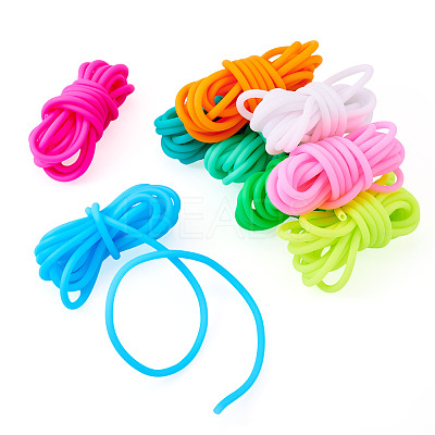 18M 9 Colors Hollow Pipe PVC Tubular Synthetic Rubber Cord RCOR-TA0001-19-1