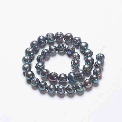 Natural Cultured Freshwater Pearl Beads Strands PEAR-R012-01-1