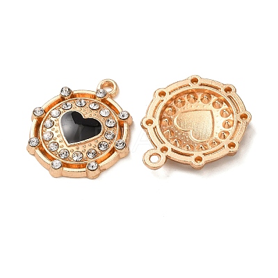Alloy Enamel Pendants FIND-K030-17B-G-1