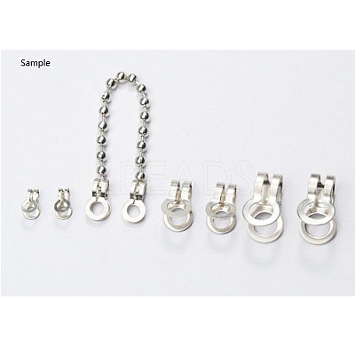 Tarnish Resistant 304 Stainless Steel Ball Chain Connectors STAS-R089-03-1