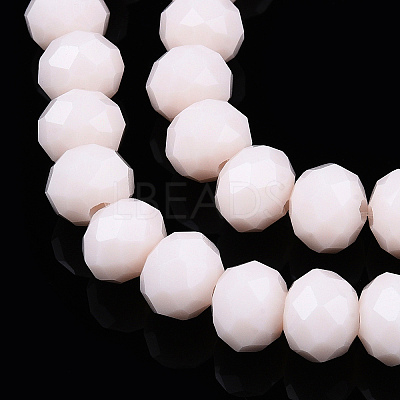 Opaque Solid Color Glass Beads Strands EGLA-A034-P6mm-D33-1