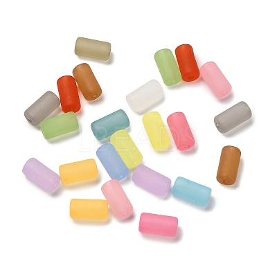Frosted Opaque Acrylic Beads MACR-F084-05-1