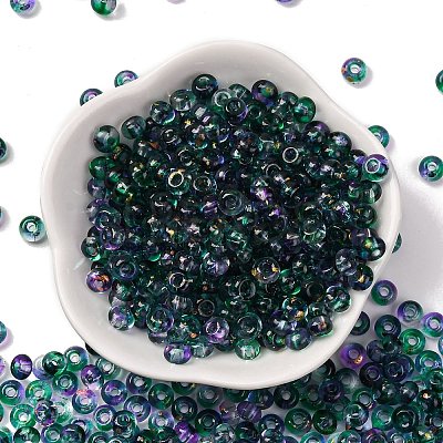 3/0 Baking Paint Transparent Colours Glass Round Beads SEED-L011-13A-07-1