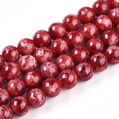 Baking Paint Glass Beads Strands DGLA-N003-10mm-A02-1
