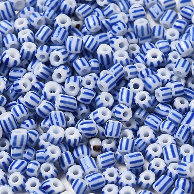 8/0 Opaque Colours Seep Glass Seed Beads SEED-F003-04B-02-1