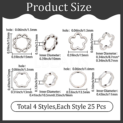 Alloy Bead Frame FIND-SC0017-85-1