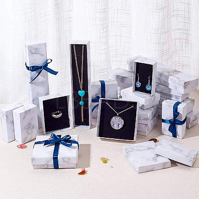 Square Kraft Cardboard Jewelry Boxes AJEW-BC0005-80-1