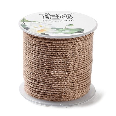 20M Polyester Braided Cord for Jewelry Making OCOR-G015-04A-06-1