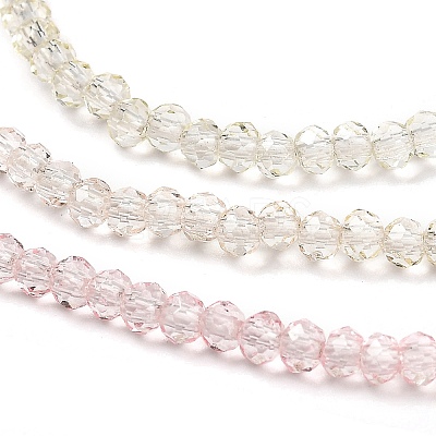 Transparent Painted Glass Beads Strands DGLA-A034-T2mm-A25-1