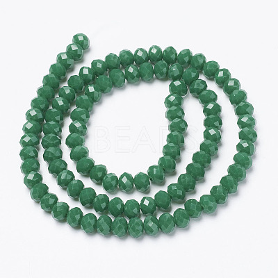 Opaque Solid Color Imitation Jade Glass Beads Strands X-EGLA-A044-P8mm-D09-1