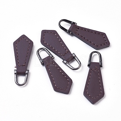PU Leather Zipper Puller FIND-WH0044-03-1