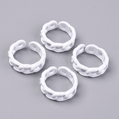 Spray Painted Alloy Cuff Rings X-RJEW-T011-29G-RS-1