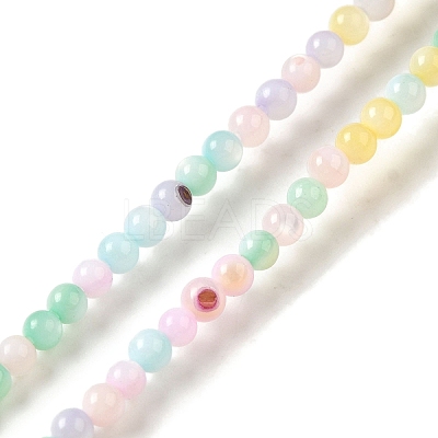 Ice Cream Color Dyed Natural Freshwater Shell Beads Strands SHEL-G018-01A-1