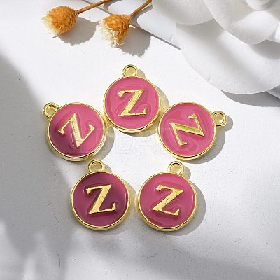 Golden Plated Alloy Enamel Charms ENAM-S118-08Z-1