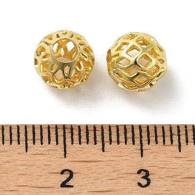 Brass Hollow Spacer Beads KK-P249-03D-G-1