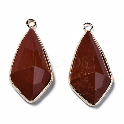 Natural Red Jasper Charms G-Q998-029D-1