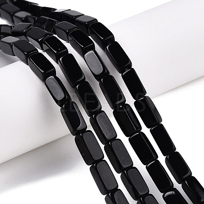 Natural Obsidian Beads Strands G-Q974-10-1-1