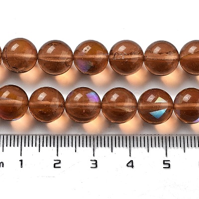 Synthetic Moonstone Beads Strands G-P528-J03-02-1