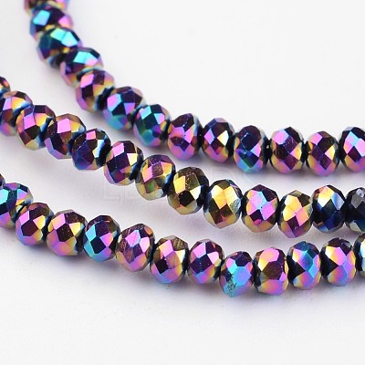 Electroplate Glass Bead Strands X-EGLA-G014-2mm-FP10-1