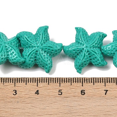 Synthetic Coral Dyed Carved Beads Strands CORA-K009-06C-06-1