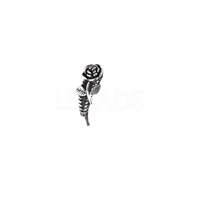 Alloy Rose Finger Rings WG6B24B-05-1