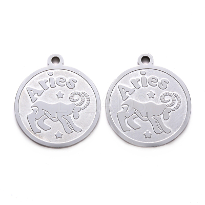 Non-Tarnish 201 Stainless Steel Pendants STAS-R106-04-1